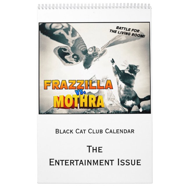 Calendrier Mural Black Cat Club Calendrier, le problème du divertis (Protection)