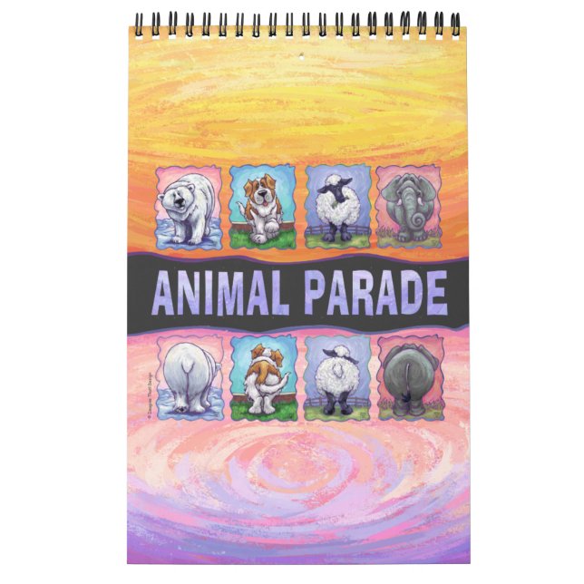 Calendrier Mural Calcul de la parade animale (Protection)