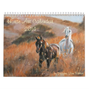 Calendrier Mural Calenda 2014 d'art de cheval