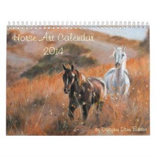 Calendrier Mural Calenda 2014 d'art de cheval