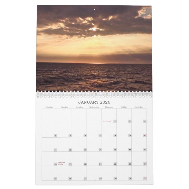 Calendrier Mural Calendar de capitaine (Jan 2026)