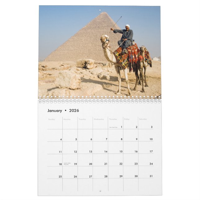 Calendrier mural CAMELS (Jan 2026)