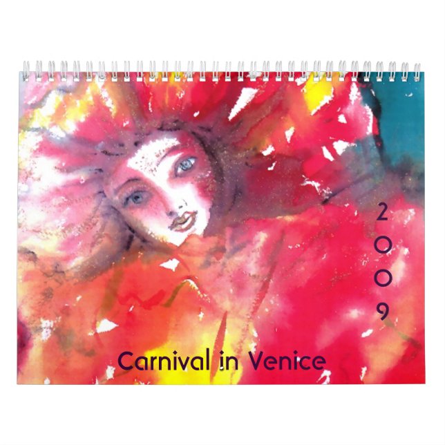 Calendrier Mural Carnaval à Venise 2009 (Protection)