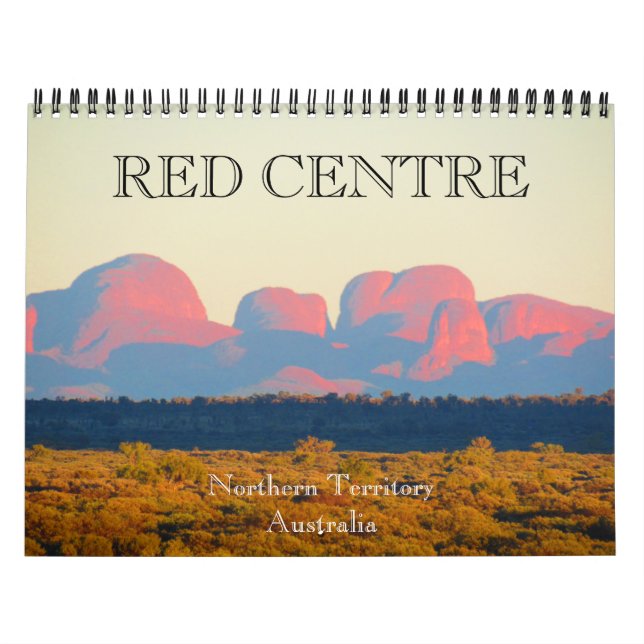 Calendrier Mural centre rouge 2025 (Protection)