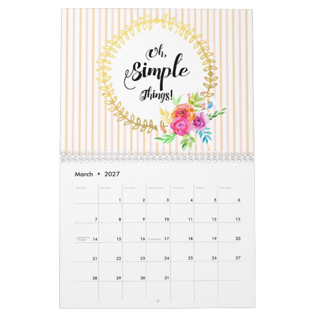 Calendrier Mural C'Est Simple ! (Mar 2027)