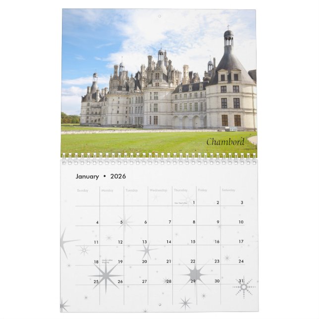 Calendrier Mural Châteaux de la France, 2011 (Jan 2026)