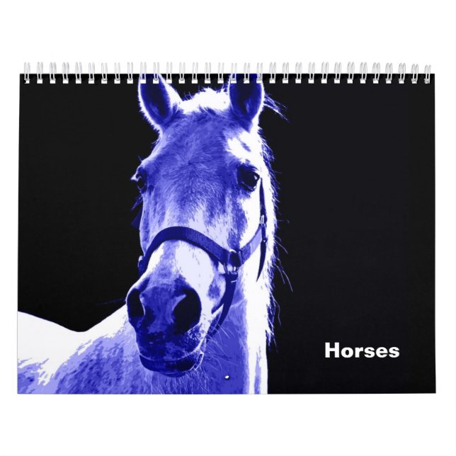 Calendrier Mural Chevaux (Protection)