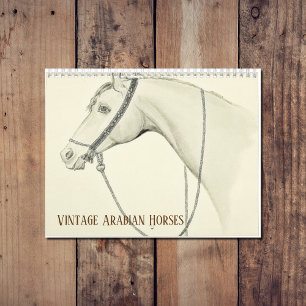 Calendrier Mural Chevaux vintages d'Arabie