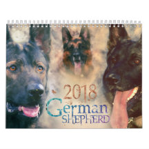 Chien de berger allemand GSD 2018 - aquarelle