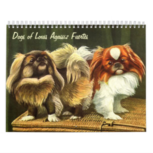 Calendrier Mural Chiens de Louis Agassiz Fuertes
