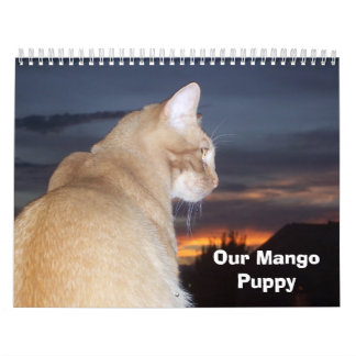 Calendrier Mural Chiot de mangue