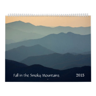 Calendrier Mural Chute dans les montagnes fumeuses