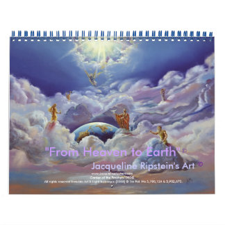 Calendrier Mural Ciel vers la Terre et Inspirant chaque jour - Cust