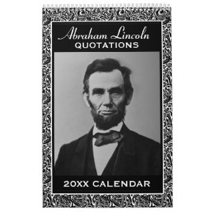 Calendrier Mural Citations d'Abe Lincoln avec photo présidentielle