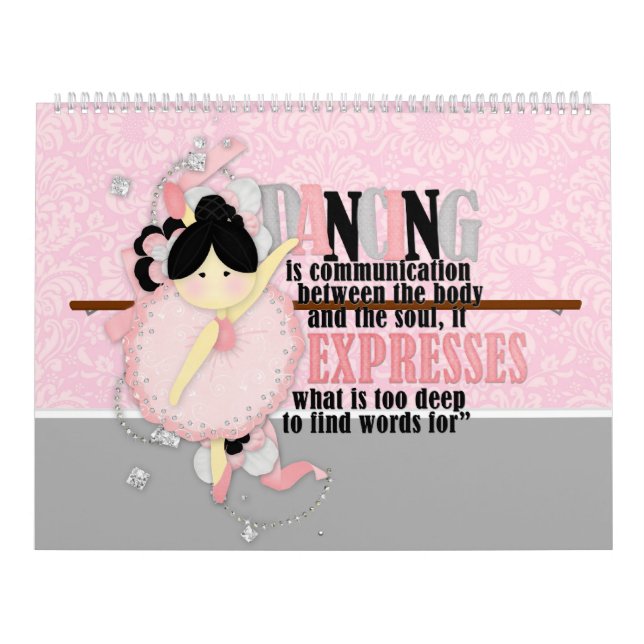 Calendrier Mural Citations de danse (Protection)