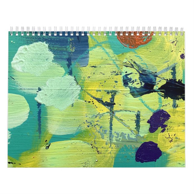 Calendrier mural classique d'art abstrait (Protection)