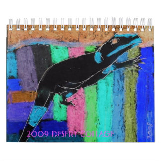 Calendrier Mural COLLAGE de 2009 DÉSERTS - customisé