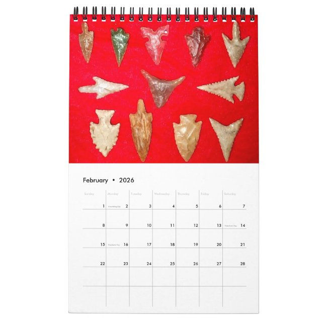 CALENDRIER MURAL COLLECTE DE FLÈCHE (Feb 2026)
