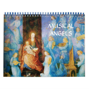 CALENDRIER MURAL COLLECTION D'ART FINE DES ANGELS MUSICAUX 2016