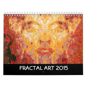 CALENDRIER MURAL COLLECTION D'ART FRACTAL 2017