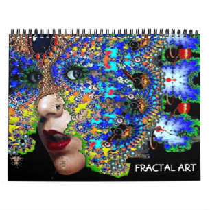 CALENDRIER MURAL COLLECTION D'ART FRACTAL 2017