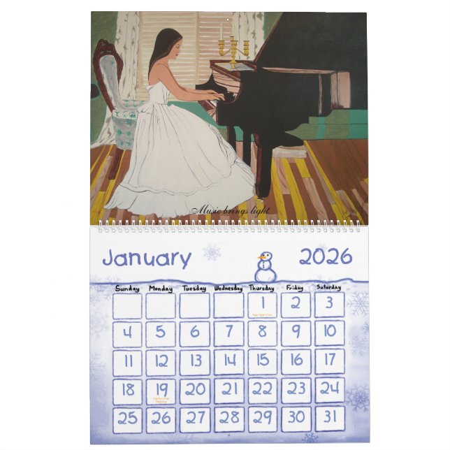 Calendrier Mural Collection du monde de Gawayne (Jan 2026)