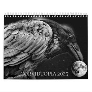 Calendrier mural Corvidtopia Raven 2025