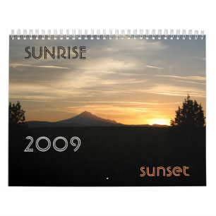 Calendrier Mural Coucher du soleil de lever de soleil…