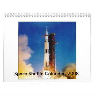Calendrier Mural couverture, navette spatiale Calander, 2008