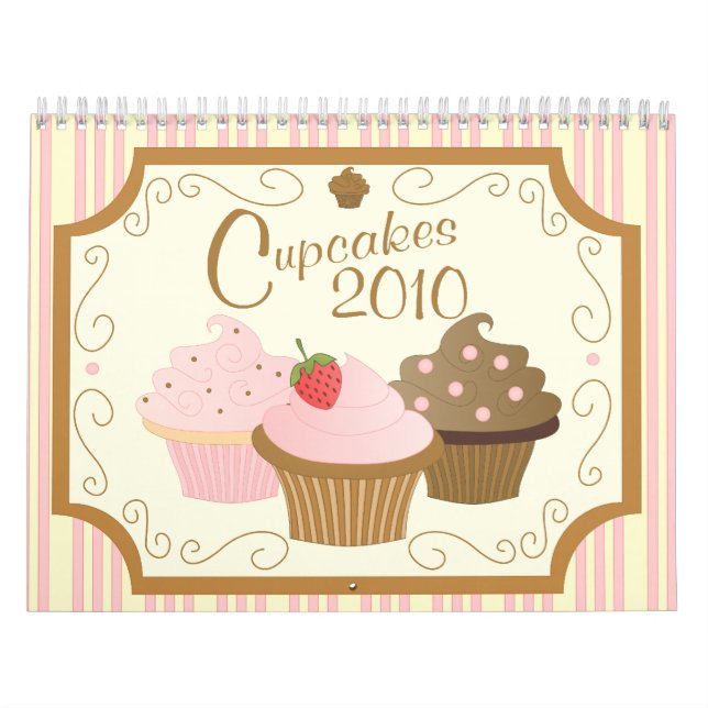 Calendrier Mural Cupcakes 2010 (Protection)