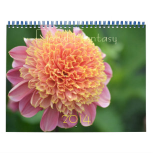 Calendrier Mural Dahlia Floral Imaginaire 2014 Wall Calender