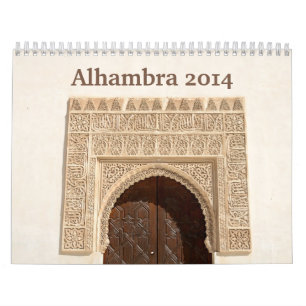 Calendrier mural d'Alhambra 2014