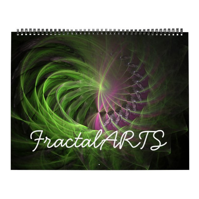 Calendrier mural de 12 mois ARTS fractales (Protection)