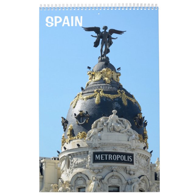 Calendrier mural de 12 mois autour de Madrid (Protection)