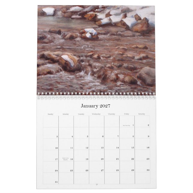 Calendrier mural de Bill Guffey 2012 (Jan 2027)