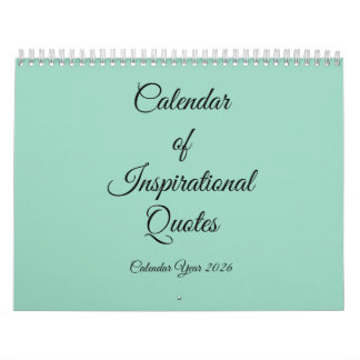 Calendrier mural de citations inspirantes 2026