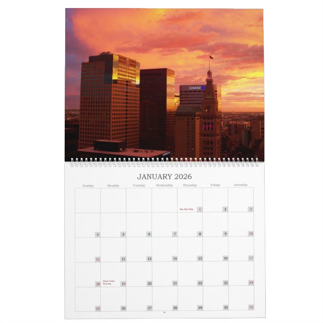 Calendrier mural de Denver, le Colorado 2014 (Jan 2026)