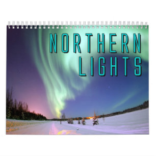 Calendrier mural de lumières du nord