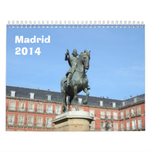 Calendrier mural de Madrid 2014