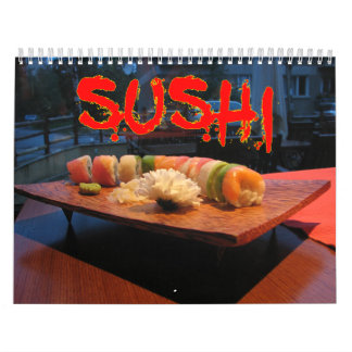 Calendrier mural de sushi