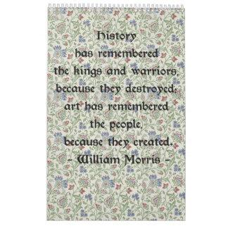 Calendrier mural de William Morris