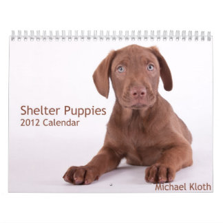 Calendrier mural des chiots 2012 d'abri