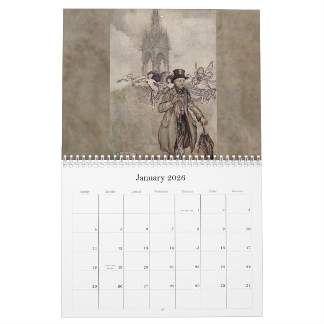 Calendrier mural des fées 2011 (Jan 2026)