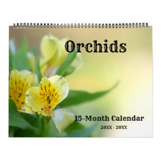 Calendrier mural des orchidées