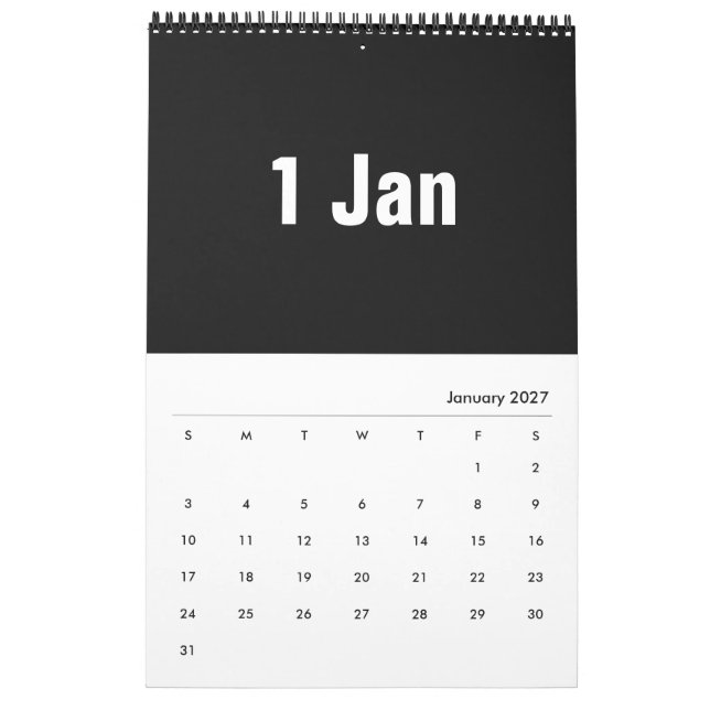 Calendrier Mural Design graphique moderne 2020 ~ Leslie Peppers (Jan 2027)