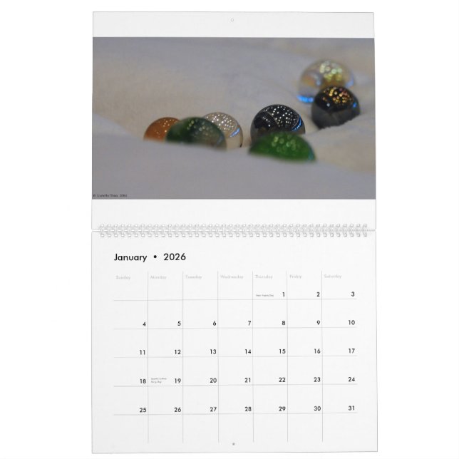 Calendrier Mural Desserrant les marbres du q II (Jan 2026)