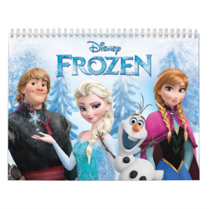 Calendrier Mural Disney's Frozen Anna, Elsa, Kristoff et Olaf