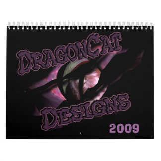 Calendrier Mural DragonCat Designs 2009 3D Dragons