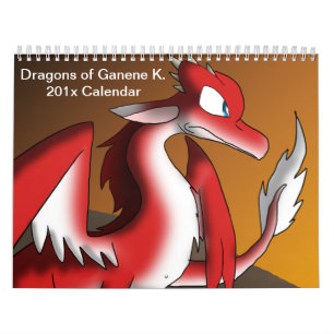 Calendrier Mural Dragons de Ganene K. Calendar 1
