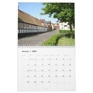 Calendrier mural du Danemark